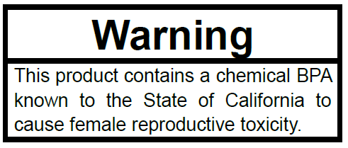 美国发出加州65法案BPA违规通知