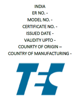 印度TEC认证标志样式